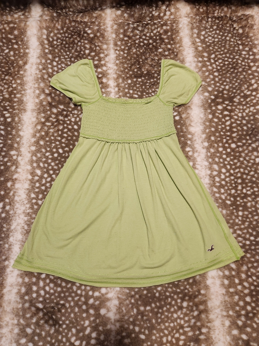 Hollister Vintage y2k lime green babydoll top